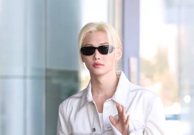 [포토] 스트레이 키즈 필릭스, 선글라스로도 가릴 수 없는 미모