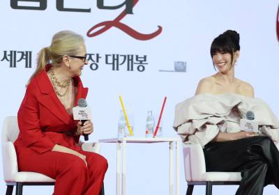 [포토] 메릴 스트립-앤 해서웨이, 20년 만에 만난 미란다와 앤디