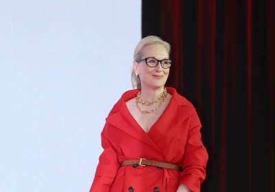 [포토] 메릴 스트립, 강렬한 레드 컬러 패션...'당당한 미란다 워킹'