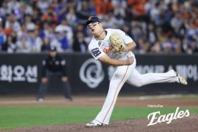 마무리 투구 수가 46개? '1이닝 7사사구' 김서현 '악몽의 밤' [IS 냉탕]