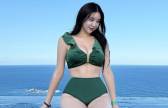 김현영 치어리더, 초록 비키니로 ‘아찔한 볼륨감’ 자랑